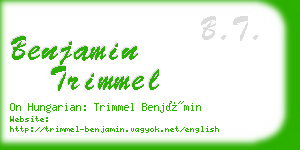 benjamin trimmel business card